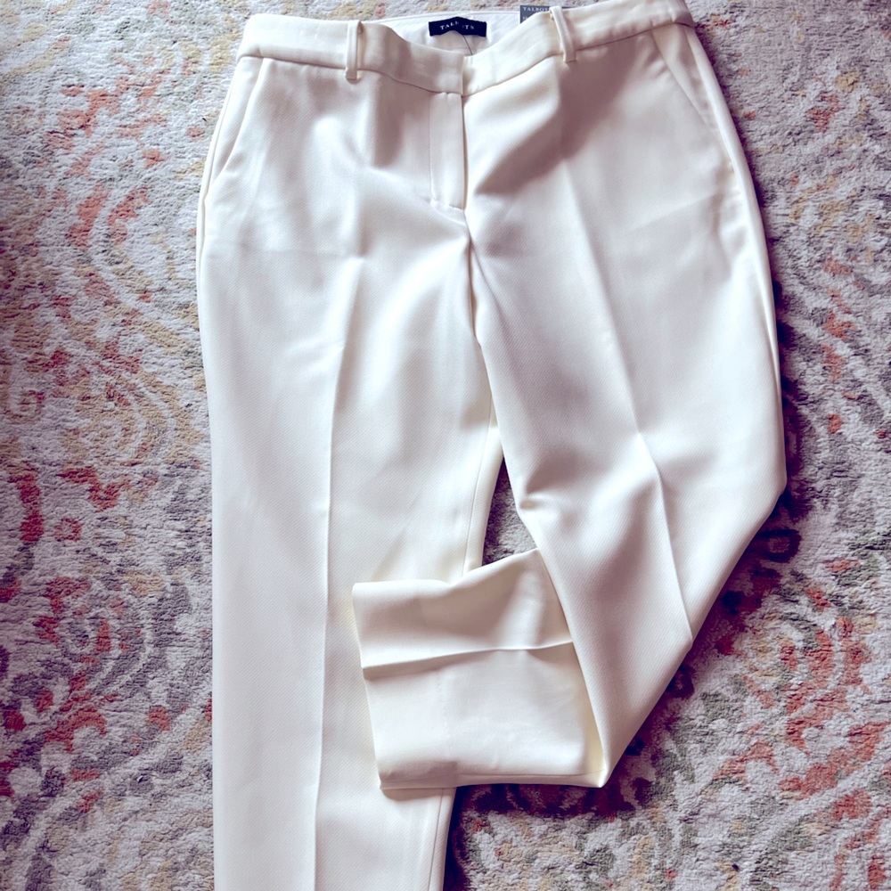 Talbots NWT Winter White 16P lined wool dress pants